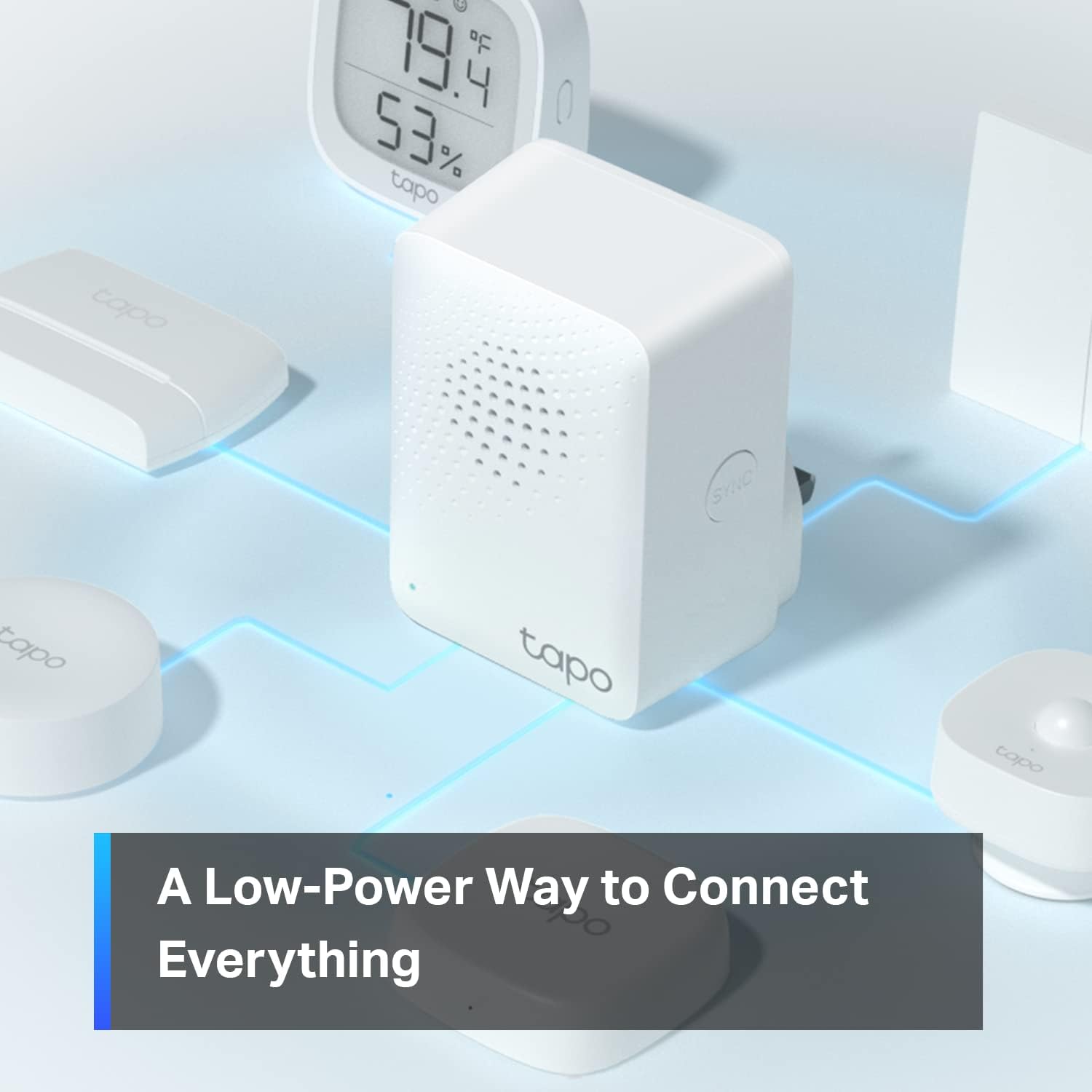 Tapo Smart Hub with Built-in Chime, REQUIRES 2.4GHz Wi-Fi, Reliable Long-Range Connections with Tapo Sensors, Sub-1G Low-Power Wireless protocol, Connect up to 64 smart devices (H100) - Image 3