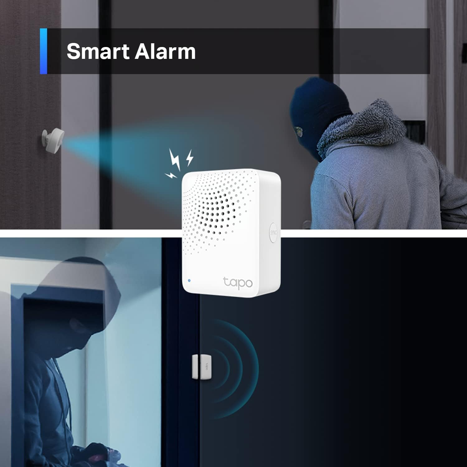 Tapo Smart Hub with Built-in Chime, REQUIRES 2.4GHz Wi-Fi, Reliable Long-Range Connections with Tapo Sensors, Sub-1G Low-Power Wireless protocol, Connect up to 64 smart devices (H100) - Image 5