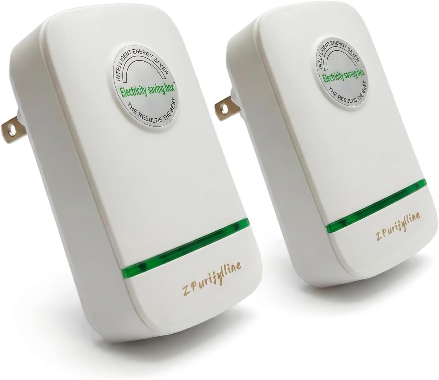 StopWatt Smart Plug Device, 2 Pack Stop Watt Plug for Home Office, Voltage Stabilizer and Surge Protector with Overload Protection, Flame Retardant ABS, US 2 Prong 90V-250V