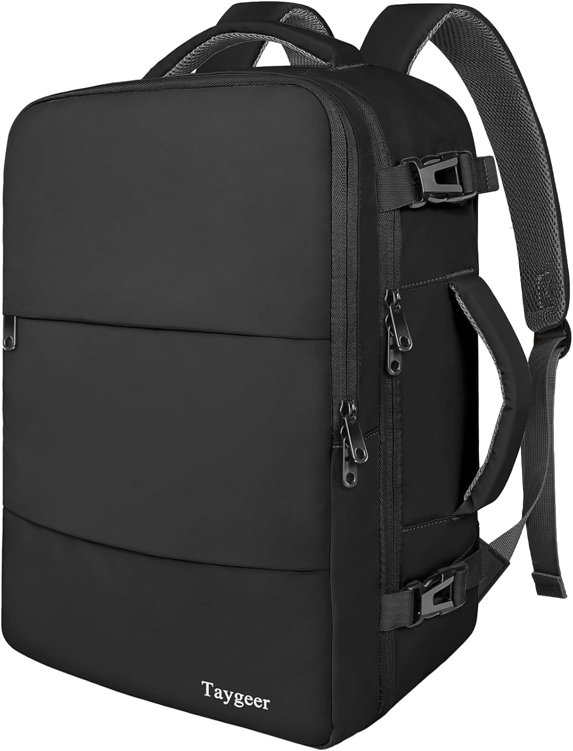 Taygeer Travel Laptop Backpack for Men Women, Airplane Approved Travel Backpack Suitcase with Water Bottle Pocket, Lightweight College 35l Luggage Bag 15.6inch Laptop Mochila Gifts for Business,Black - Image 8